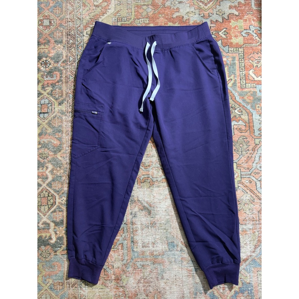 FIGS Zamora Jogger Scrub Pants Purple Womens Large Petite L/P
